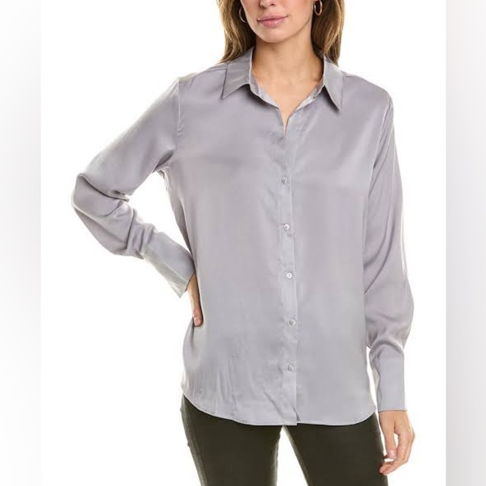 Rachel Rachel Roy Button-down Satin Shirt